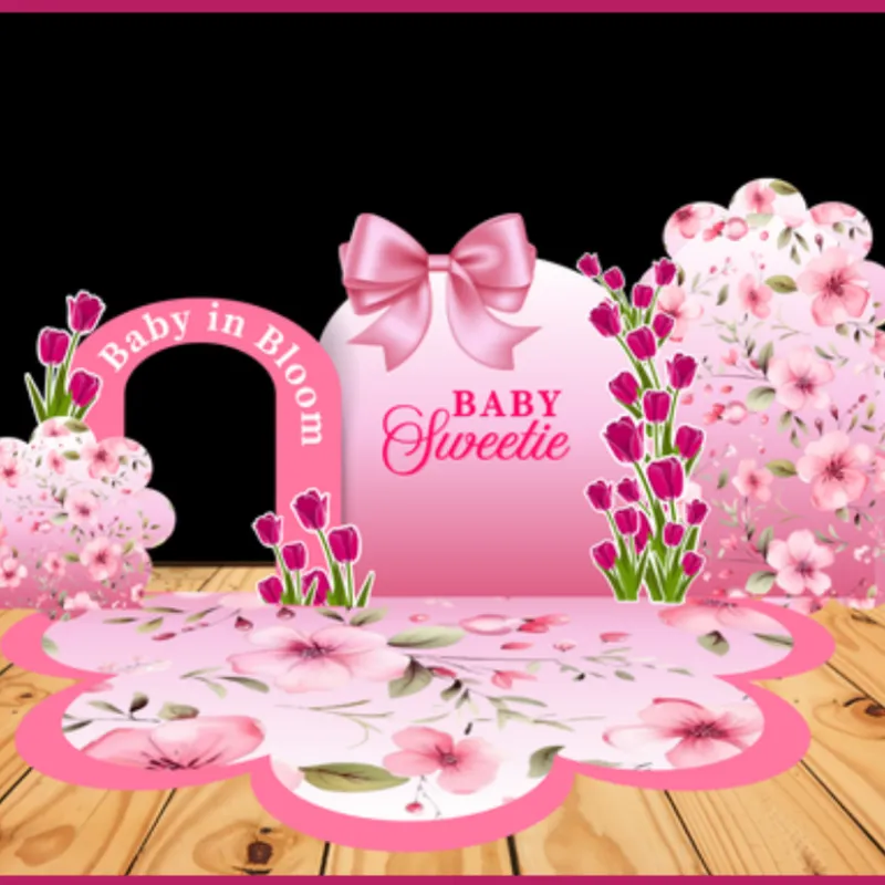Baby in Bloom Baby Shower Digital Party Bundle
