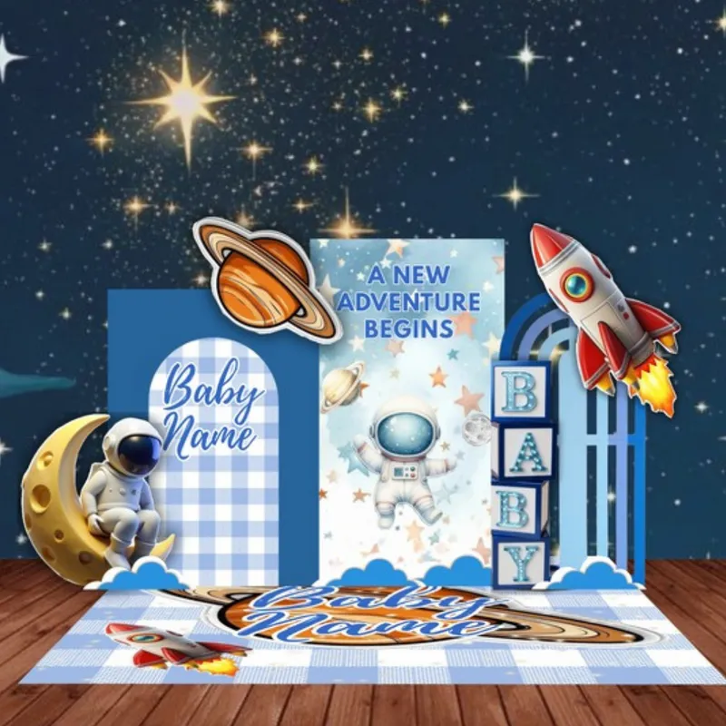 A New Adventure Begins Baby Shower Digital Party Bundle