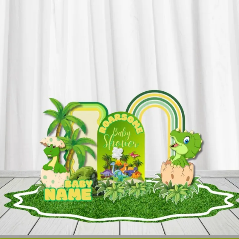 Roarsome Dinosaur Baby Shower Digital Party Bundle 