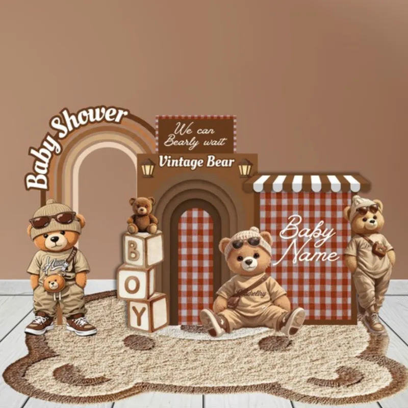 VINTAGE BEAR BABY SHOWER BUNDLE