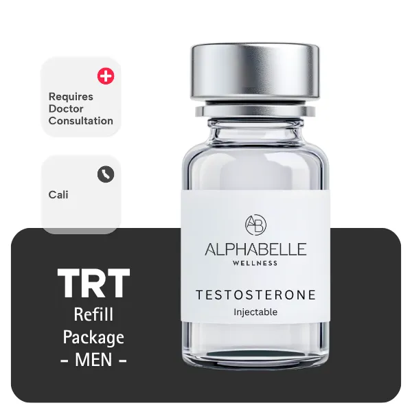 TRT CALI  Men's Refill Package 60 days (Cypionate 200mg/mL 10mL + Anastrozole 24×1mg)