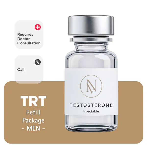 TRT CALI  Men's Refill Package 60 days (Cypionate 200mg/mL 10mL + Anastrozole 24×1mg)