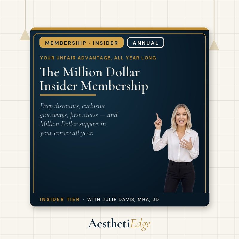 Membership! AesthetiEdge Insider Level - Deep Discounts on Courses, Special Offers, Insider Access
