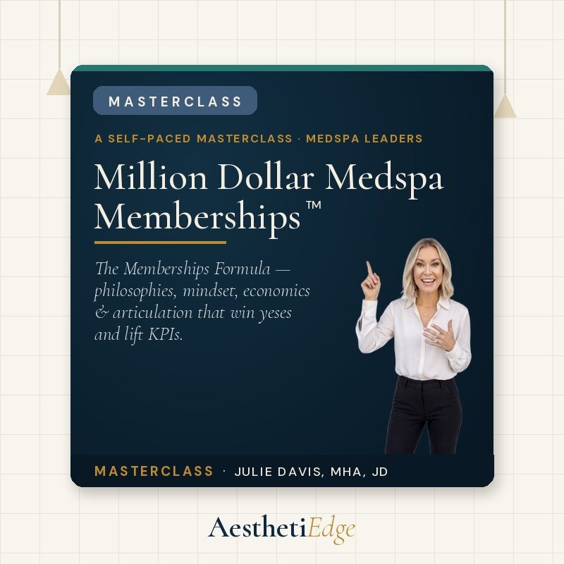 Masterclass! Million Dollar Medspa Memberships with Tactics