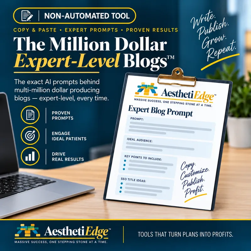 🛠️Success Tool! Million Dollar Expert-Level Aesthetics Blogs Prompt