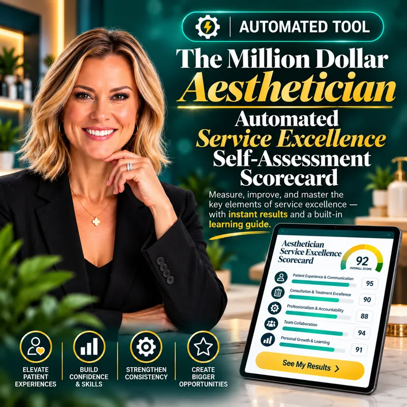 🛠️Success Tool! The Million Dollar Aesthetician Automated Service Excellence Self-Assessment Scorecard