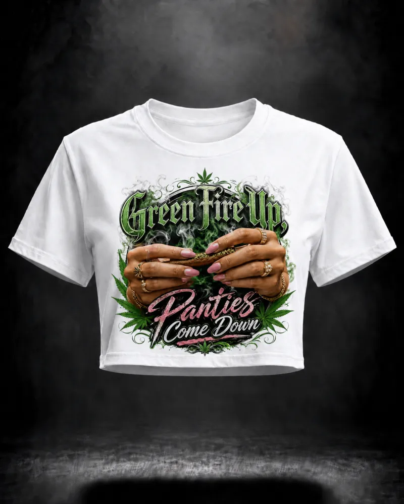 Green Fire Up Tee (Ladies)