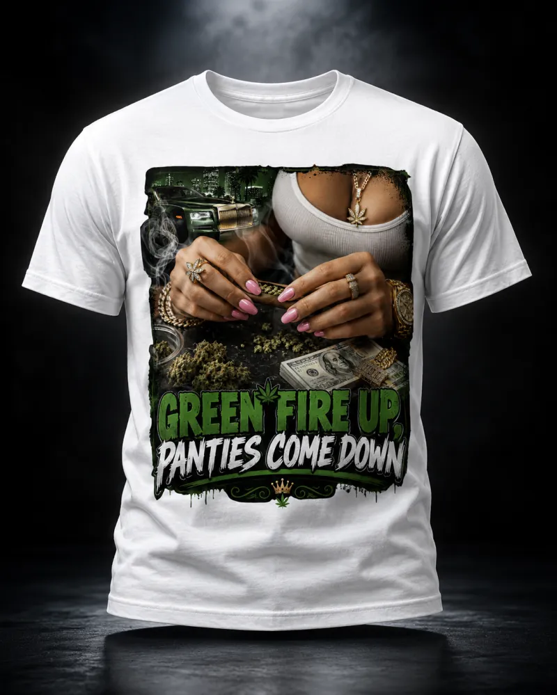 Green Fire Up Tee (Mens)
