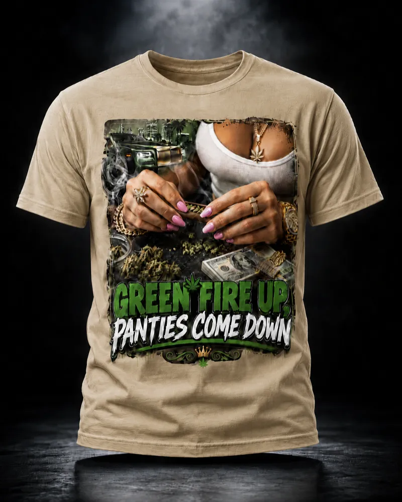 Green Fire Up Tee (Mens)