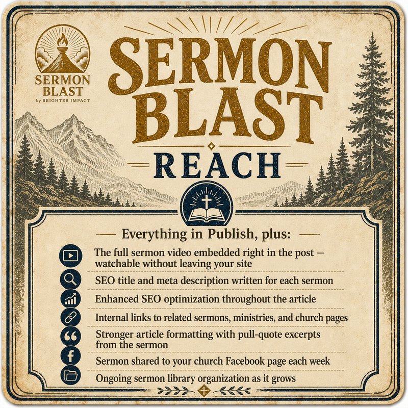 Sermon Blast Reach