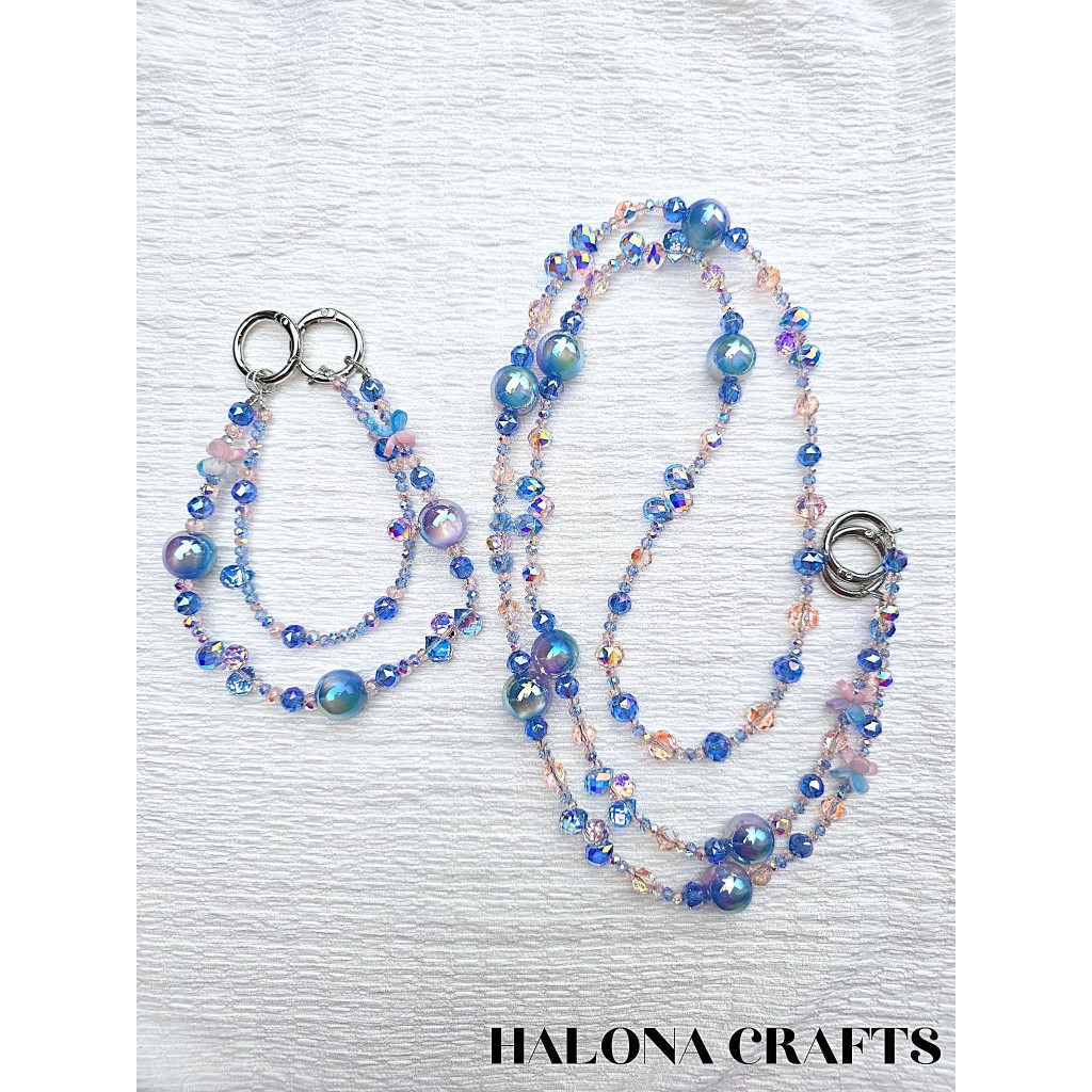 (PDT001A)*Ready Stock* 38 Int'l Women's Day | DIY Mobile / Bag Crystal Strap | Charm | Keychain | Bundle Set | Gift | Bir