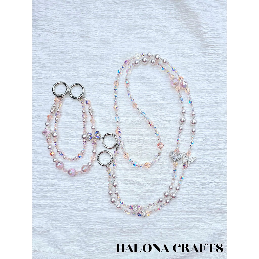  (PDT001C)*Ready Stock* 38 Int'l Women's Day | DIY Mobile / Bag Crystal Strap | Charm | Keychain | Bundle Set | Gift | Bir