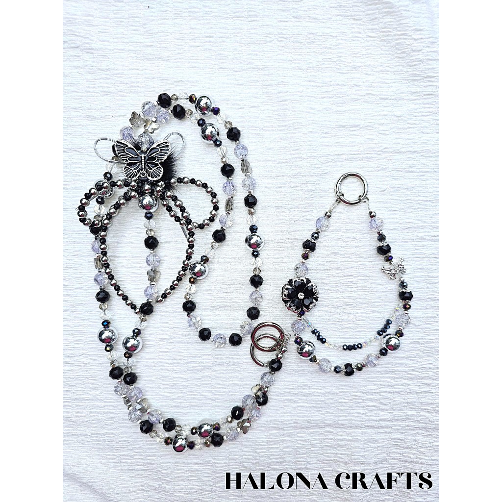 (PDT001E)*Ready Stock* 38 Int'l Women's Day | DIY Mobile / Bag Crystal Strap | Charm | Keychain | Bundle Set | Gift | Bir