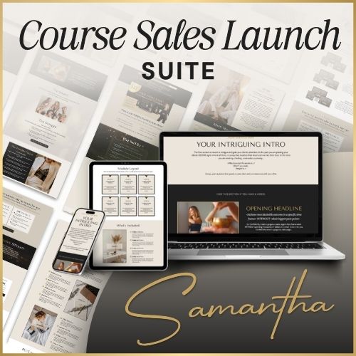 Samantha » Course Sales Launch Suite