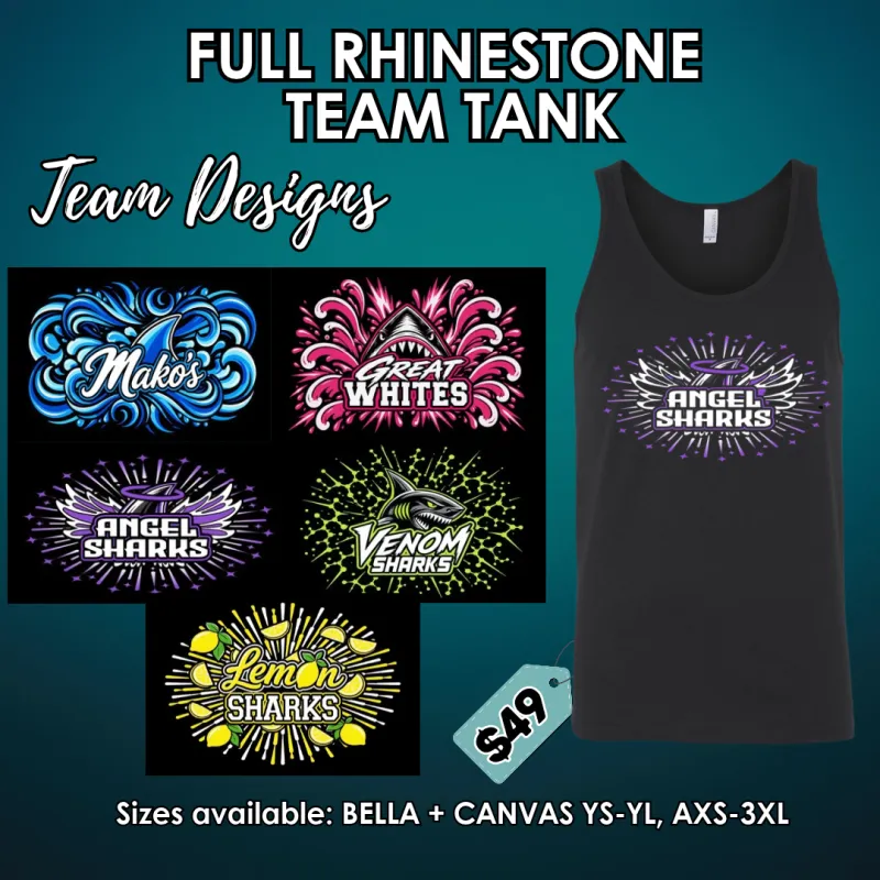 Rhinestone Team Tank