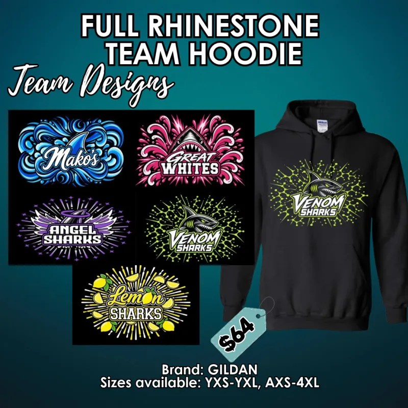 Rhinestone Team Hoodie