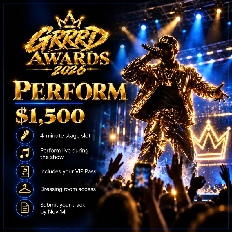 Perform at the GRRRD Awards | 4-Minute Stage Slot
