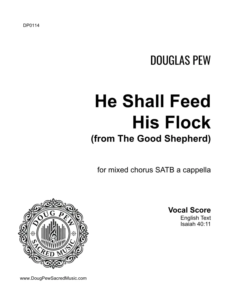He Shall Feed His Flock SATB a cappella
