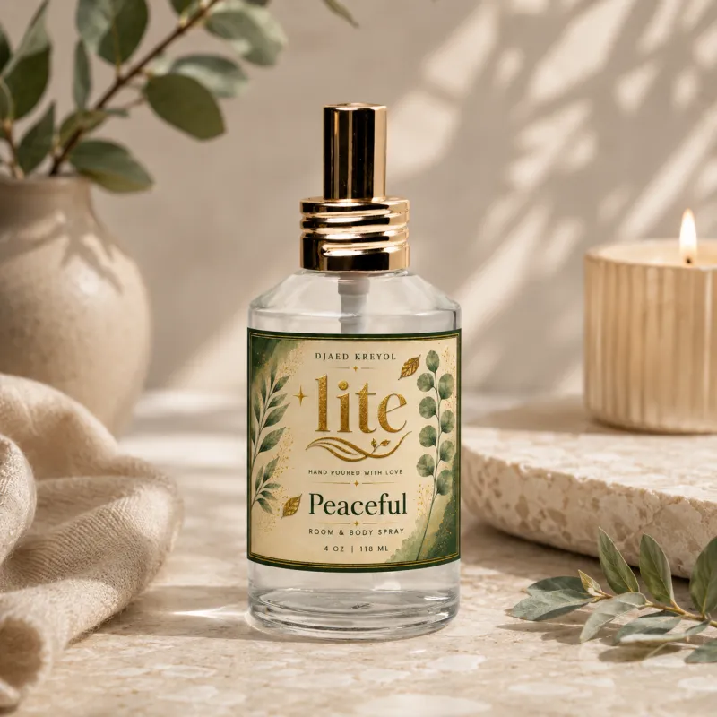 Room & Body Spray – Peaceful – 4 Oz 118 ml