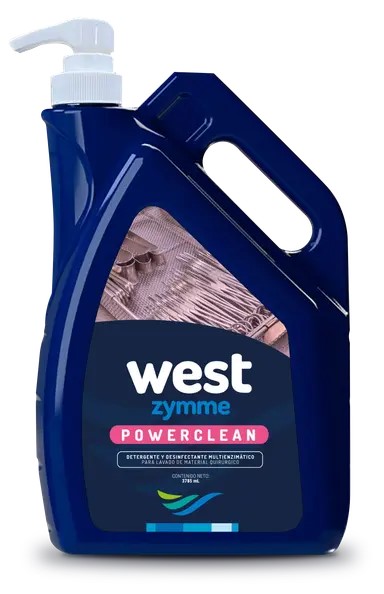 West Zymme Power Clean – Detergente Desinfectante Polienzimático para Instrumental Médico