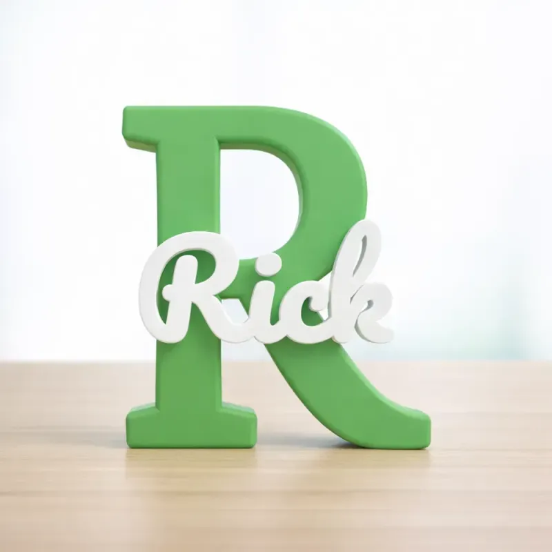 Customizable Name & Letter Display