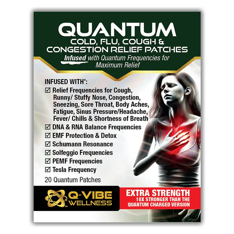 Quantum & Frequency Infused Quantum Cold, Flu, Cough & Congestion Relief Patches