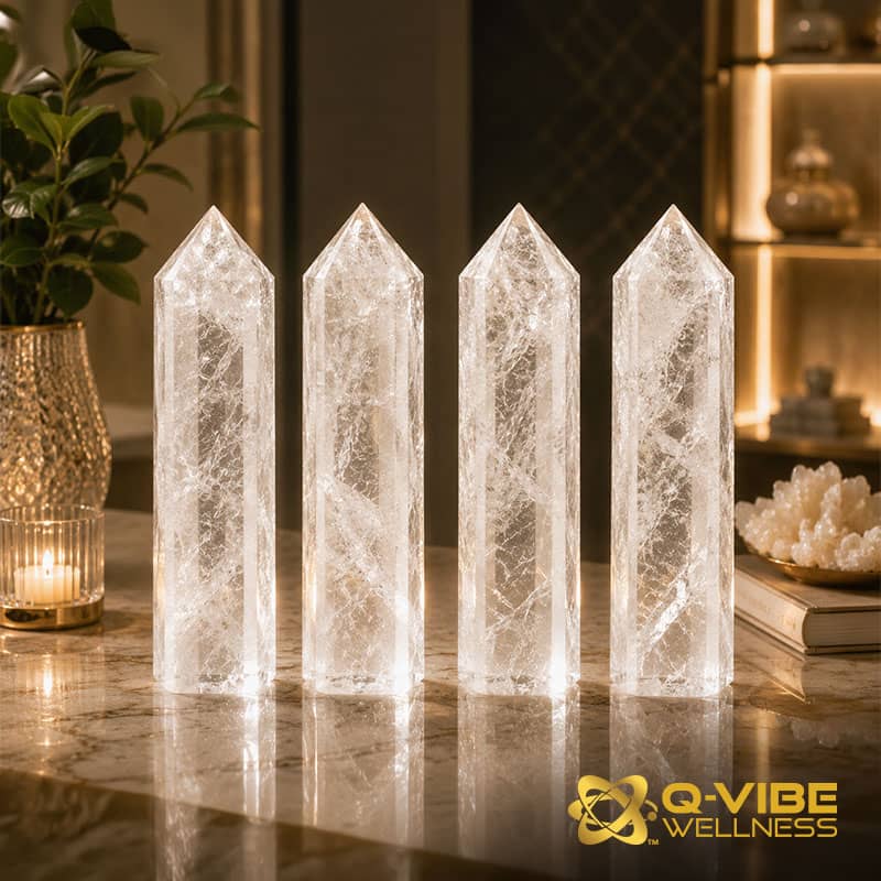 Large Quantum & Frequency Infused Quartz Grid