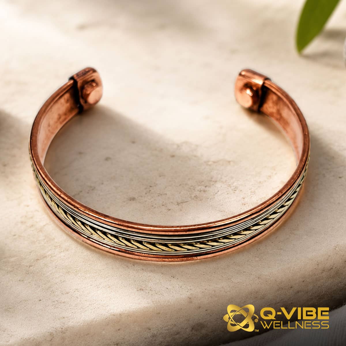 Quantum & Frequency Vortex Copper Bracelet Infused with 7,777HKs