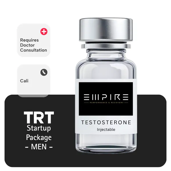 TRT CALI Men's Startup Package 60 days (Consult, Labs, Cypionate 200mg/mL 10mL + Anastrozole 24×1mg)