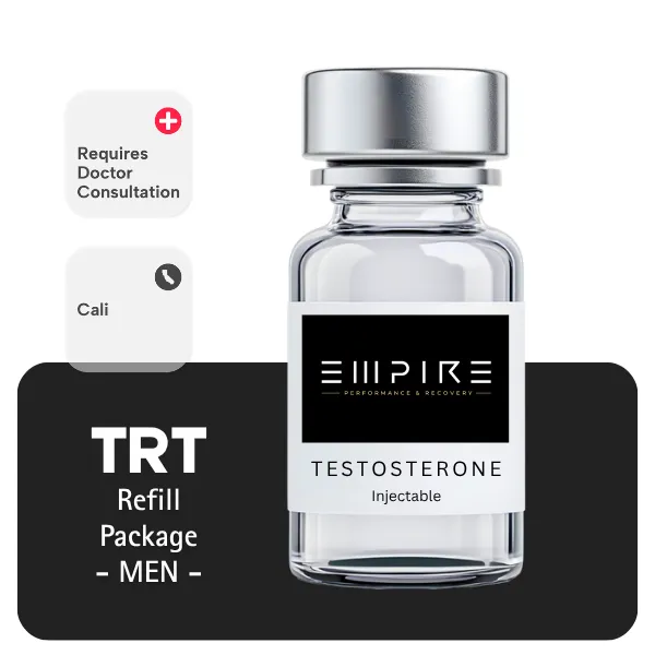 TRT CALI  Men's Refill Package 60 days (Cypionate 200mg/mL 10mL + Anastrozole 24×1mg)