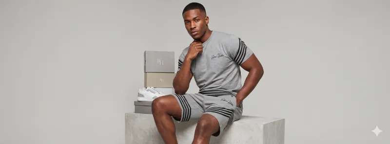 Richie Hustle Signature Striped Short Set
