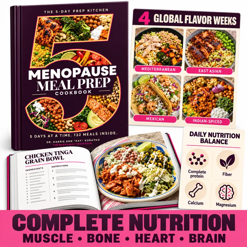 Menopause Meal Prep Cookbook: 132 High-Protein Recipes for Women in Perimenopause and Beyond, from One 90-Minute Weekly Prep