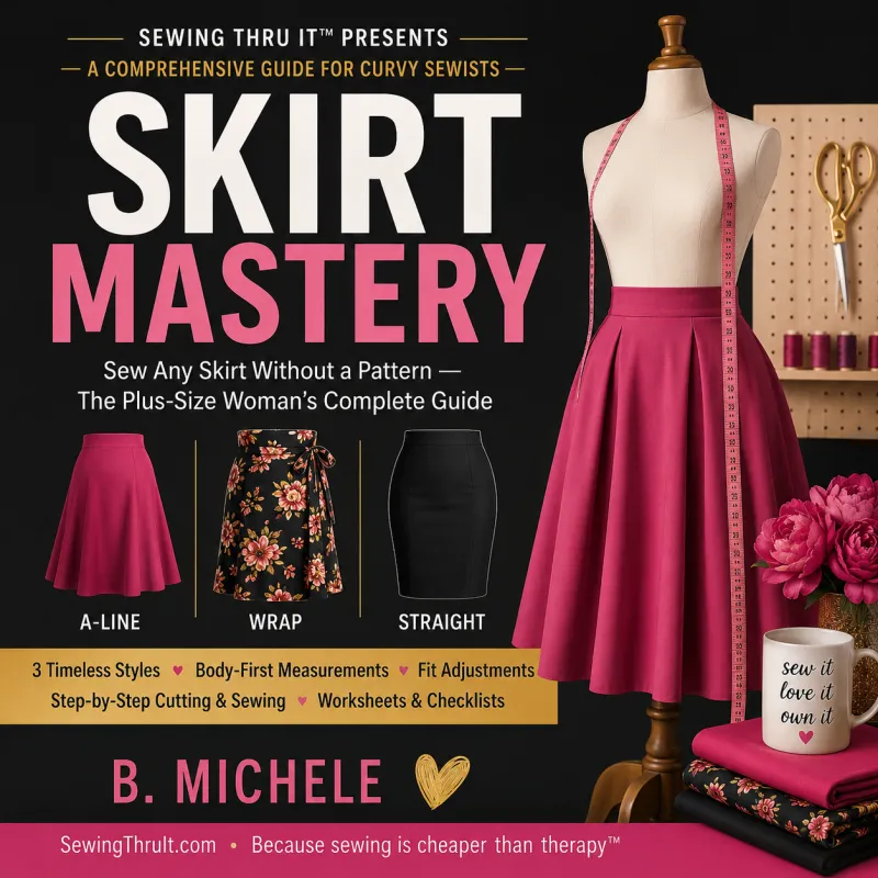 Skirt Mastery: The Plus-Size Woman's Complete Guide to Sewing Skirts Without Patterns