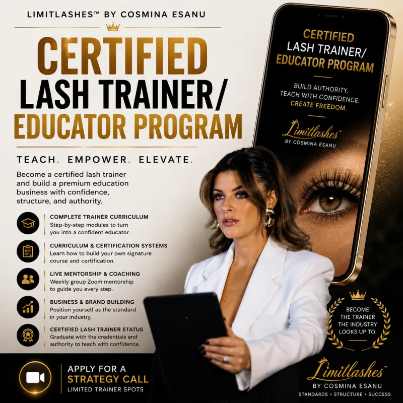 Certified Lash Trainer/ Educator Program - 12 Month Hybrid
