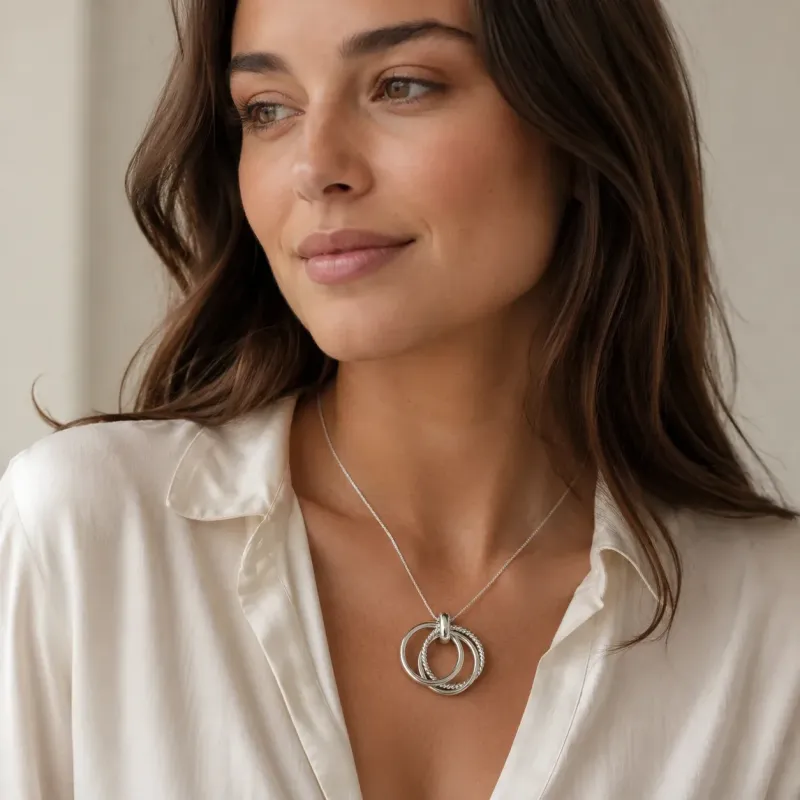 Silver Orbit Pendant