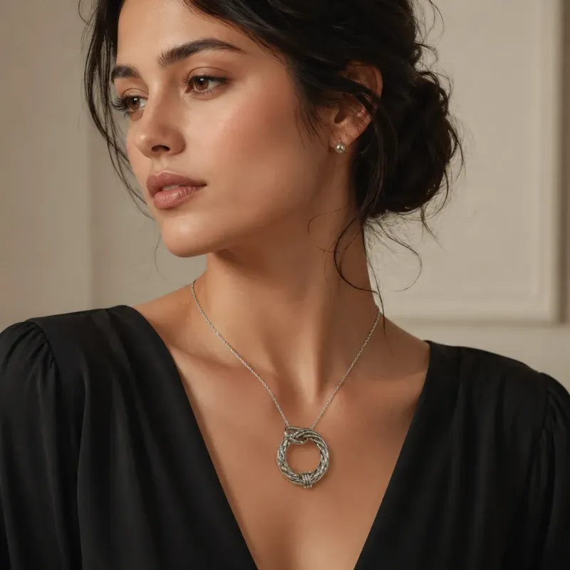 The Silver Swoon Knot Pendant