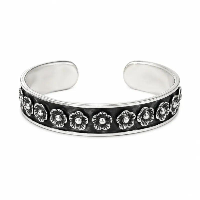 Midnight Bloom Cuff