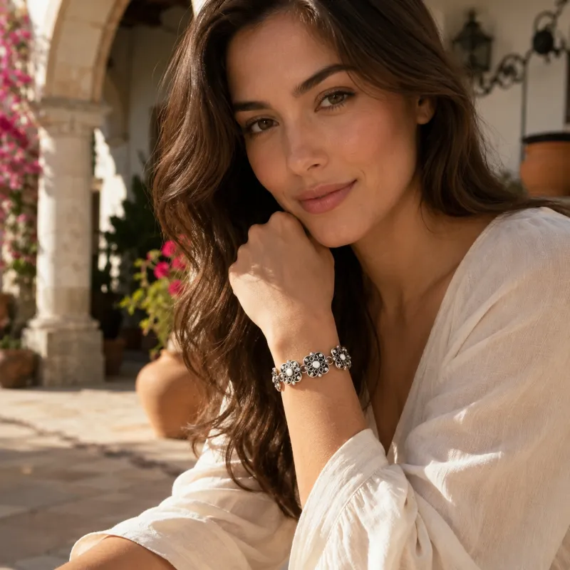 Floral Opal Bracelet 