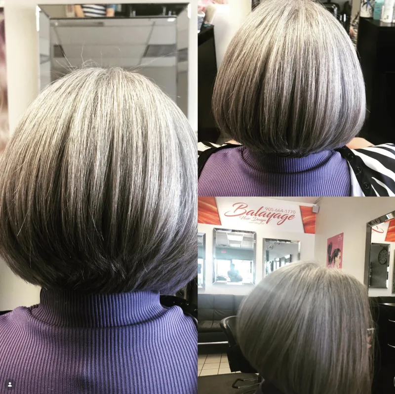 Soft layered women's haircut with dimensional colour