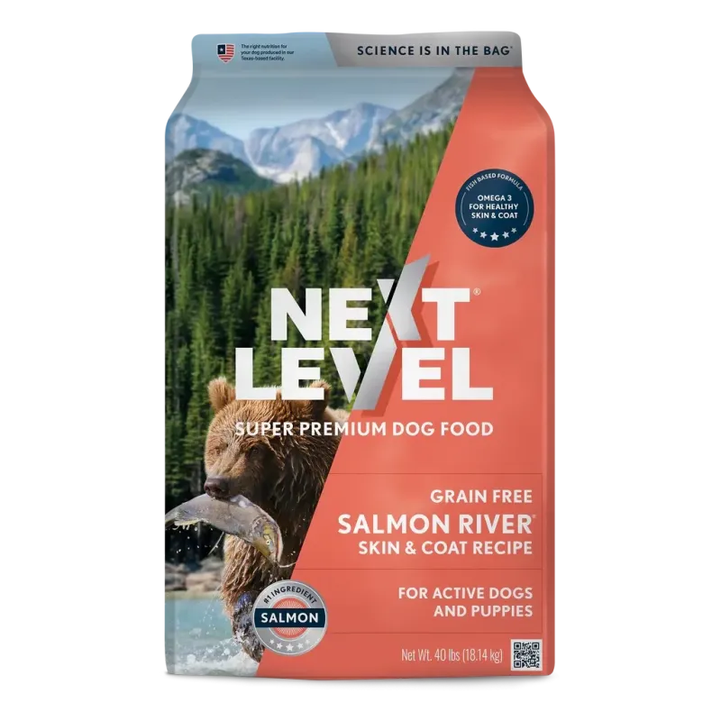 40lb Next Level GRAIN FREE SALMON RIVER® Dog and Puppy Food