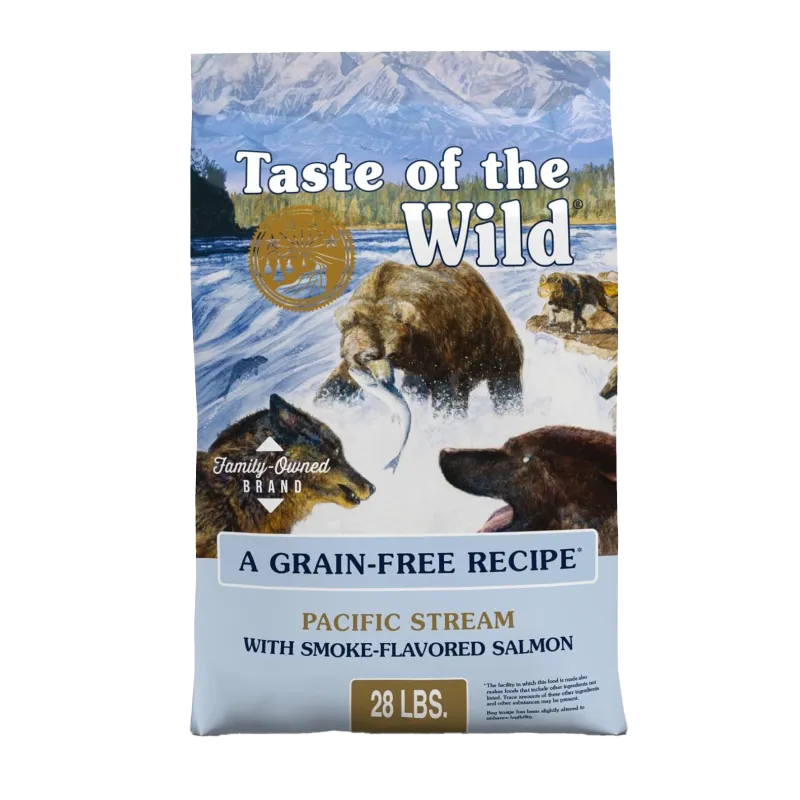 28lb Taste of The Wild Pacific Stream Grain-Free Dry Dog Food With Smoke-Flavored Salmon