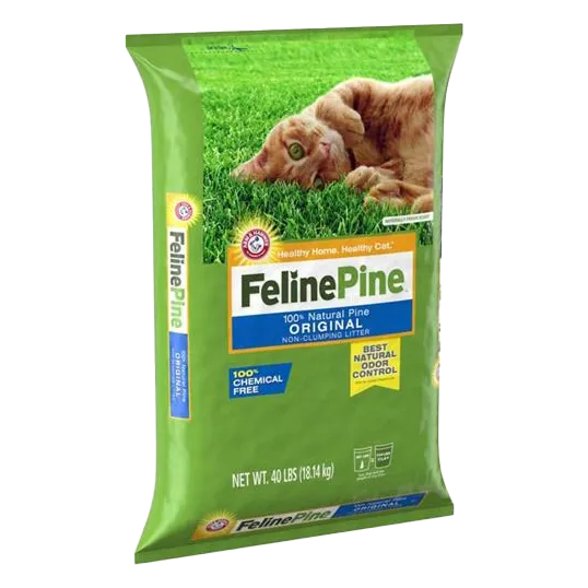 40lb Feline Pine Original Non-Clumping Cat Litter