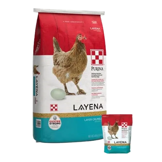 50lbs Purina Premium Poultry Feed Layena Crumbles 