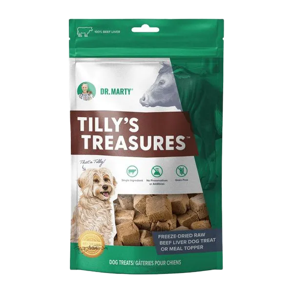 Dr. Marty's Tilly's Treasures Beef Liver Dog Treats
