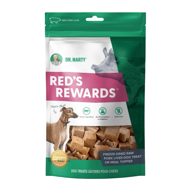 Dr. Marty's Red's Rewards Pork Liver Dog Treats