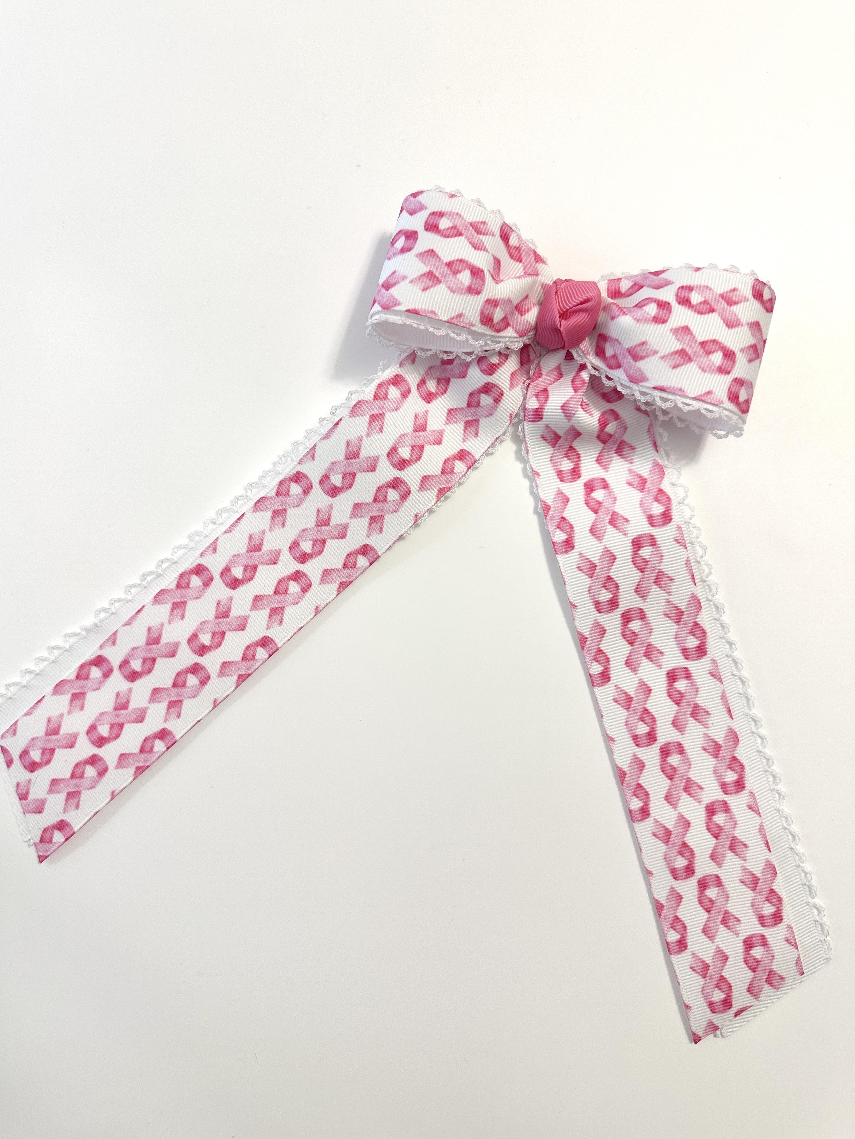 Breast Cancer Awareness Moonstitch Long Tail Bow 2026