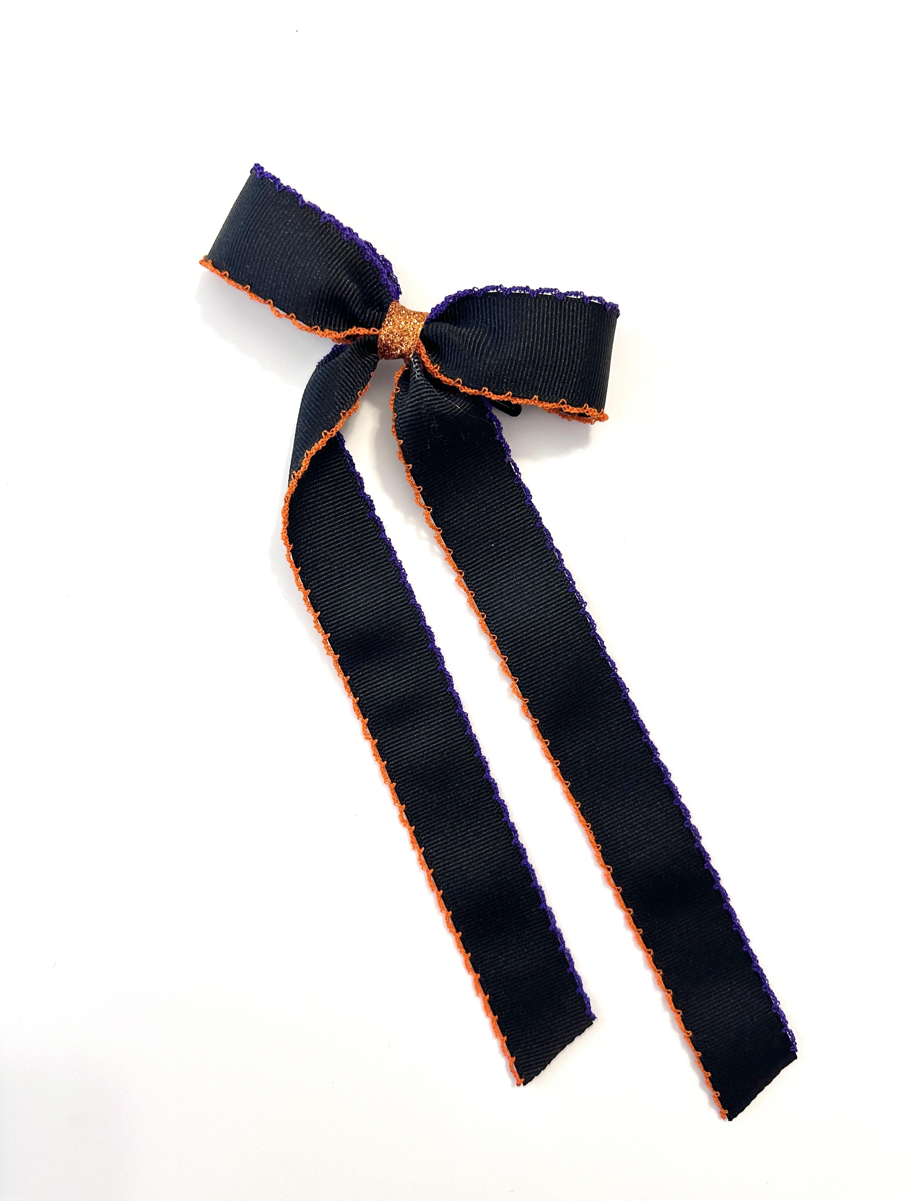 Halloween Slim Moonstitch Long Tail Bow