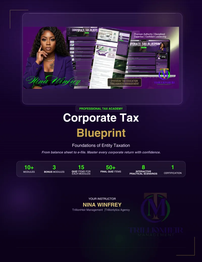Corporate Tax Blueprint: Foundation of Entity Taxation
