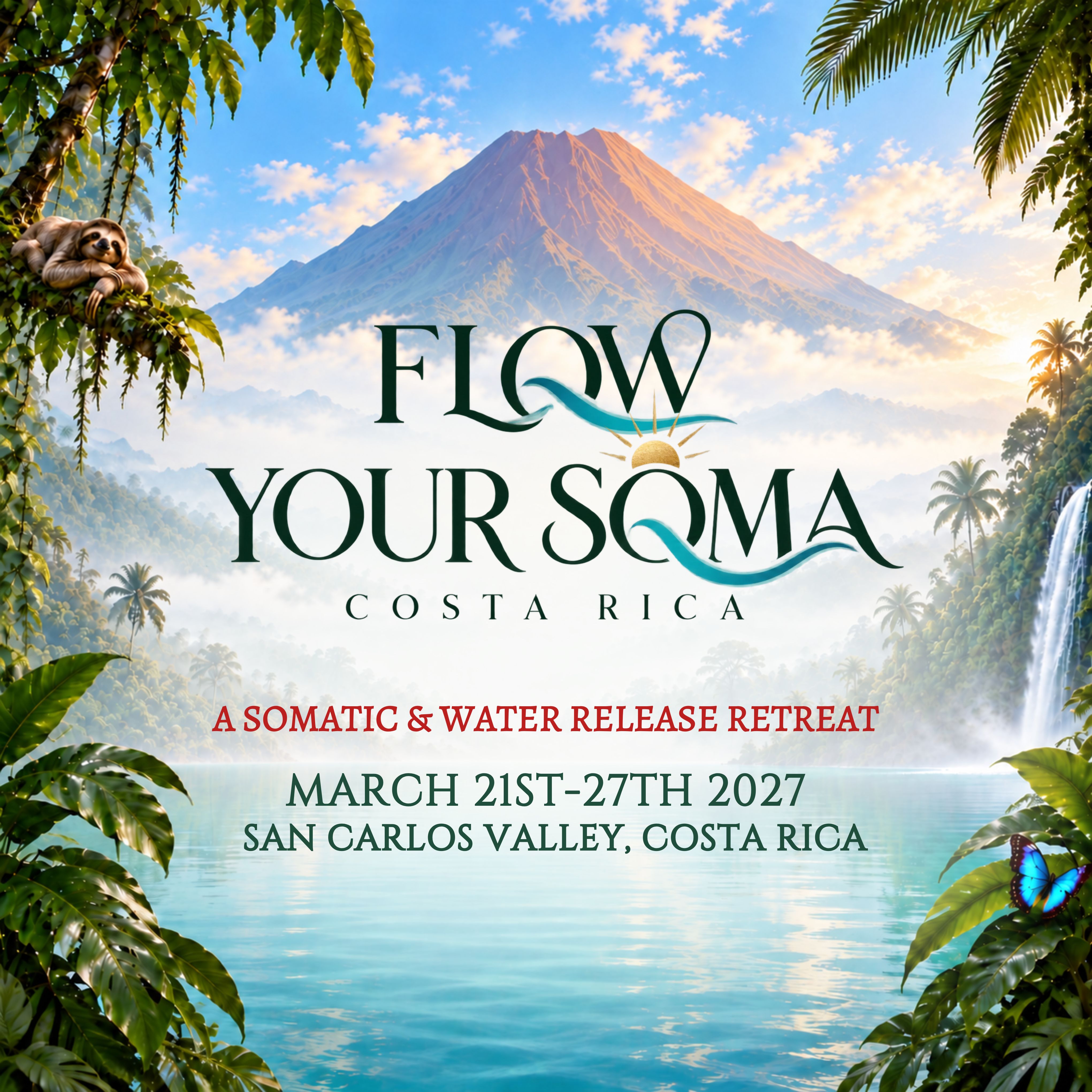 Flow Your Soma - Costa Rica -Mar. 21-27, 2027 - Deposit
