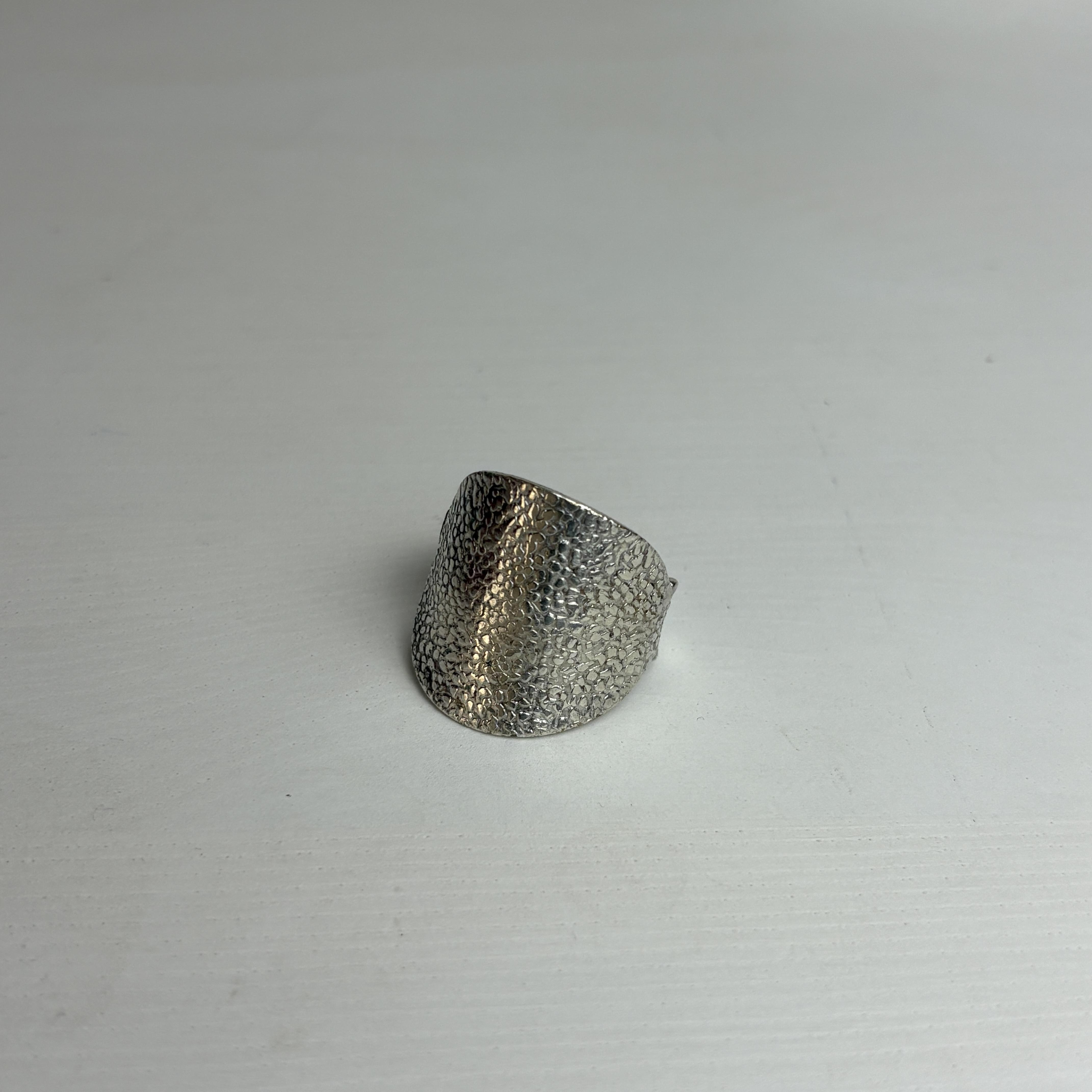 Albert - Versilberter Statement Ring